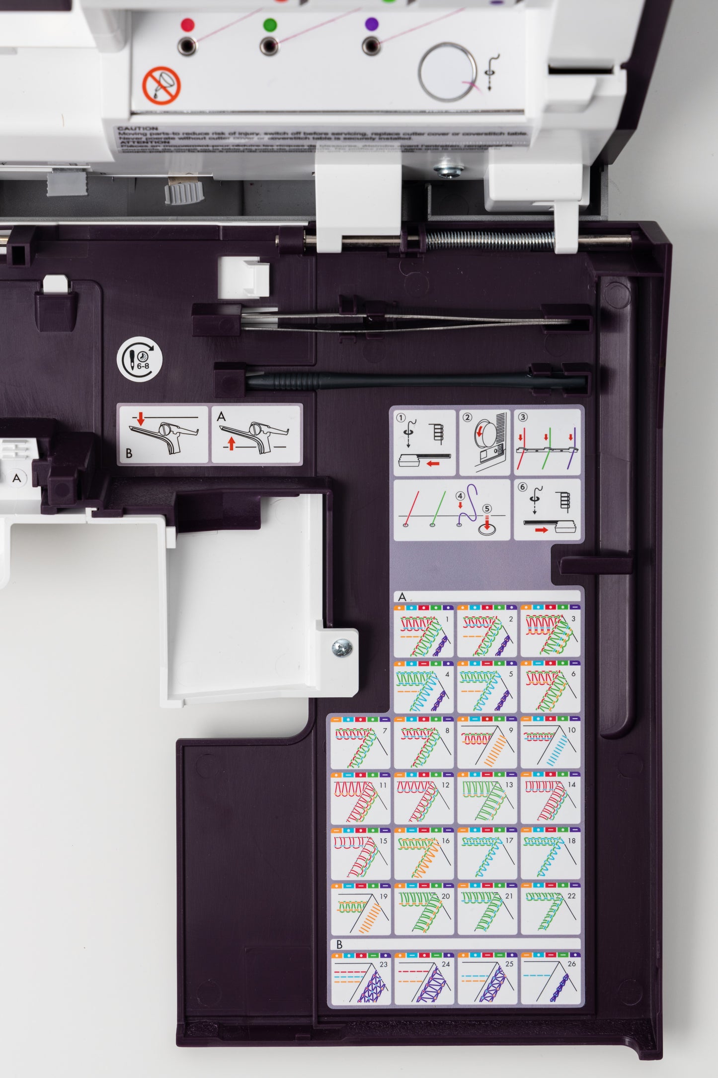 PFAFF admire air 7000 Purple Coverlock Machine