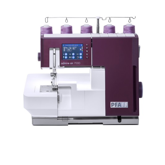 PFAFF admire air 7000 Purple Coverlock Machine