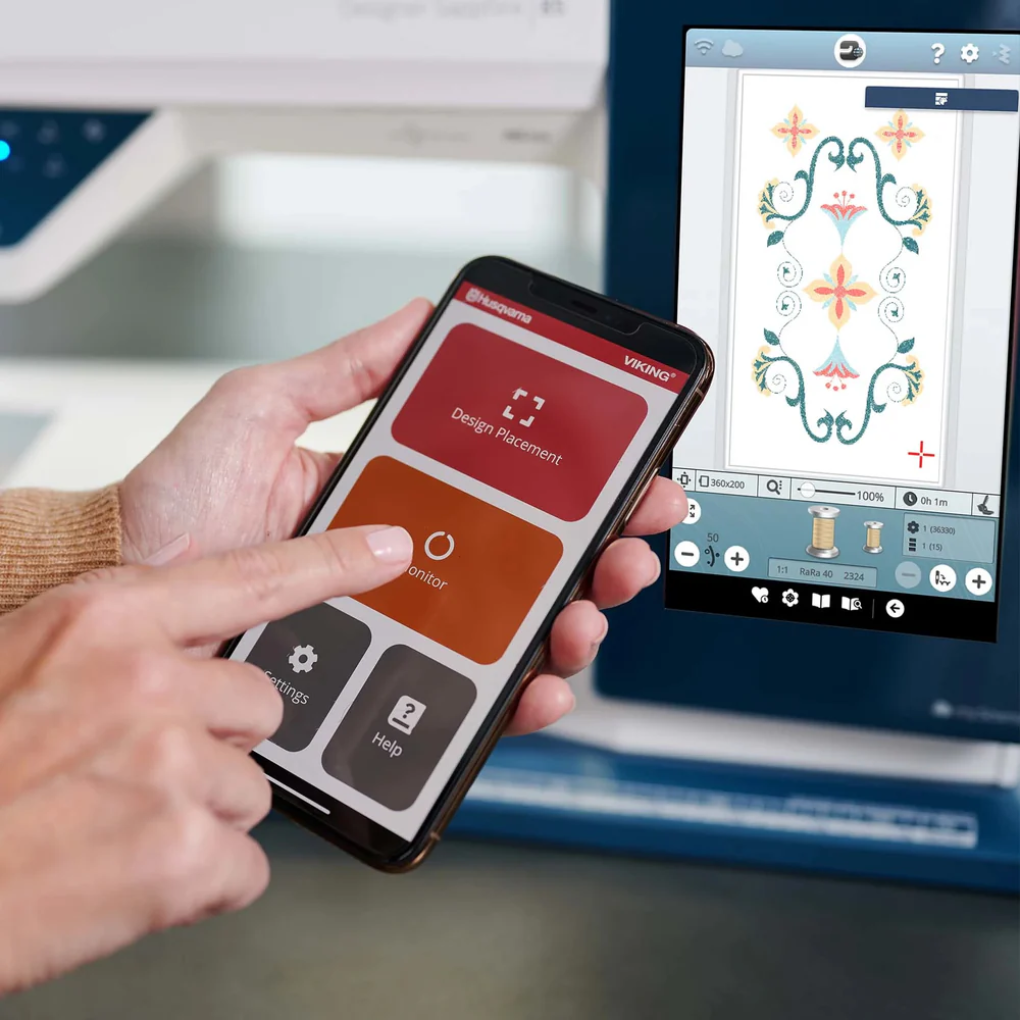 Husqvarna Viking Sapphire 85 Design Placement